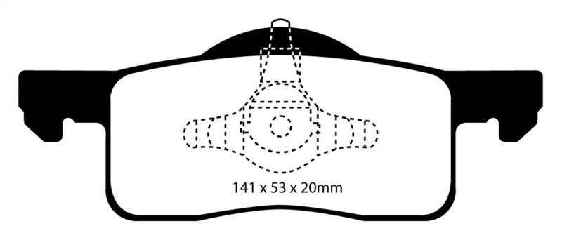 EBC GreenStuff Rear Brake Pads - DP61652 EBC