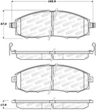 StopTech Premium Ceramic Brake Pads - 308.08300