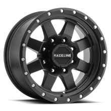 Load image into Gallery viewer, Raceline 935B Defender 20x9in / 6x135 BP / 18mm Offset / 94mm Bore - Satin Black Wheel