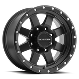 Raceline 935B Defender 17x9in / 5x127 BP / -12mm Offset / 83.82mm Bore - Satin Black Wheel