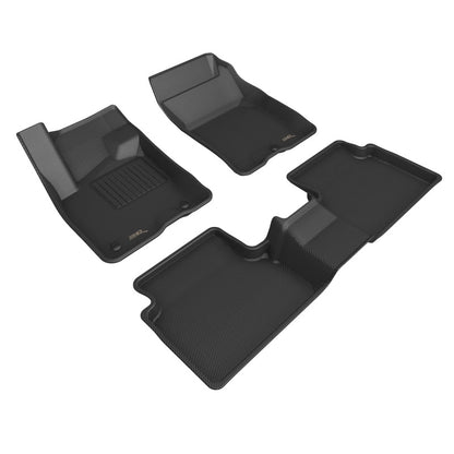 3D Maxpider 21-22 Ford Bronco Sport Kagu 1st 2nd Row - Floor Mat Set (Black) 3D MAXpider