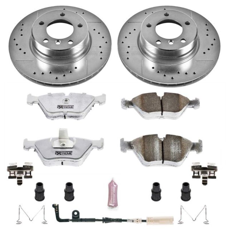 Power Stop 04-05 BMW 525i Front Z26 Street Warrior Brake Kit PowerStop