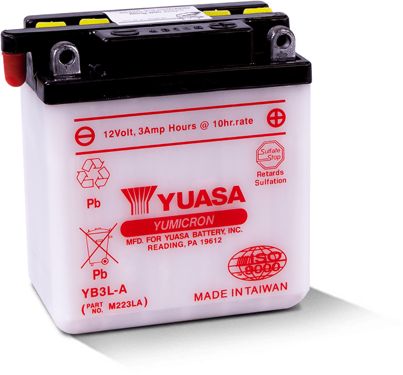 Yuasa YB3L-A Yumicron 12 Volt Battery Yuasa Battery