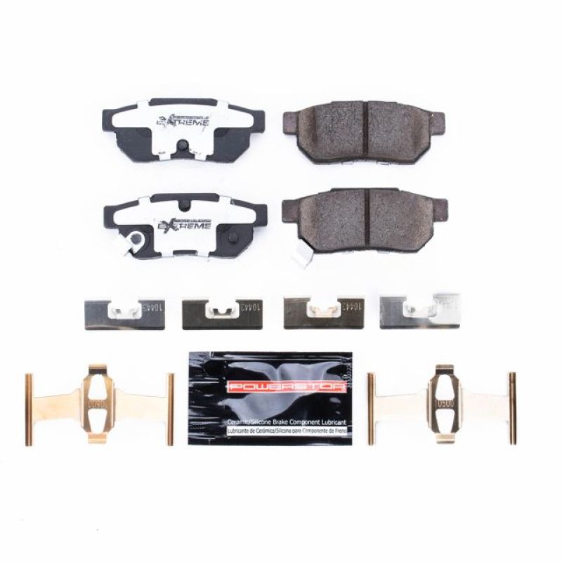 Power Stop 86-01 Acura Integra Rear Z26 Extreme Street Brake Pads w/Hardware PowerStop