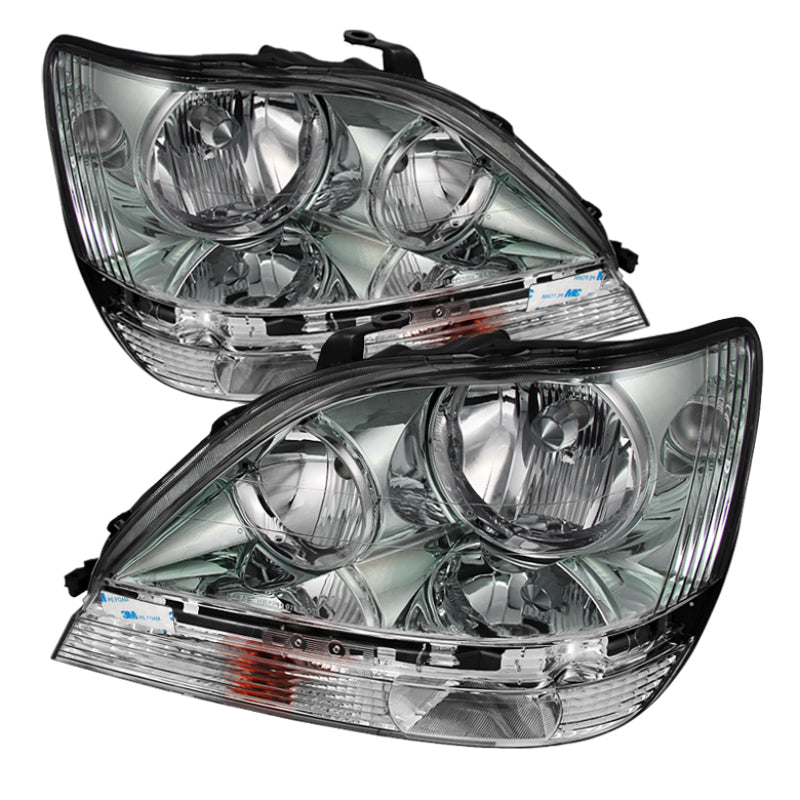 Xtune Lexus Rx300 99-03 Halogen Only (Bulbs Not Included) OEM Style Headlights Chrome PRO-JH-LRX99-C SPYDER