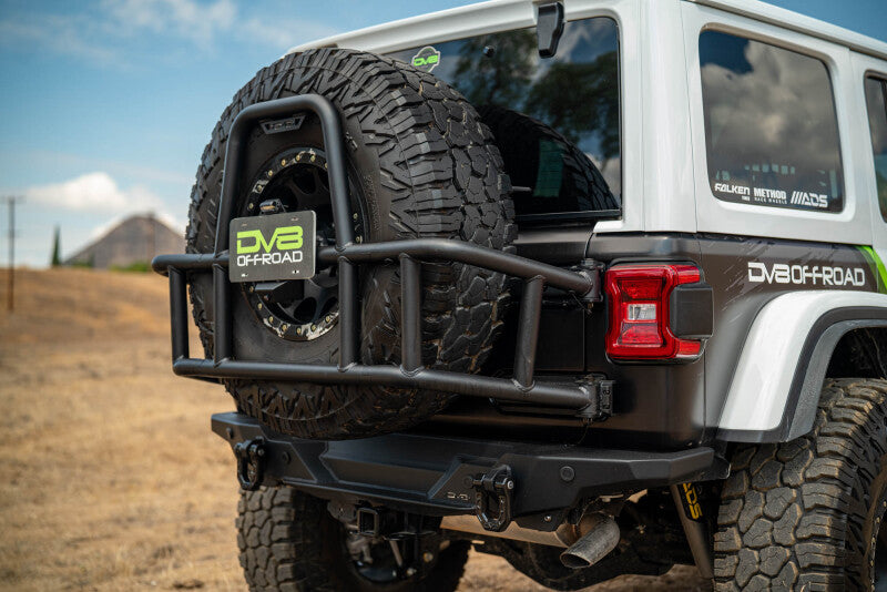 DV8 18-25 Jeep Wrangler JL Body Mounted Tire Carrier