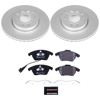 Power Stop 10-12 Audi A3 Front Euro-Stop Brake Kit PowerStop