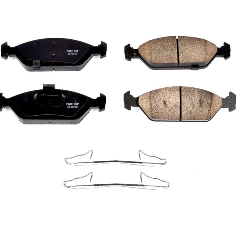 Power Stop 2000 Kia Spectra Front Z17 Evo Ceramic Brake Pad w/Hardware PowerStop