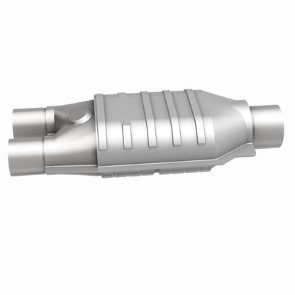 MagnaFlow Conv Univ 2inch Inlet/2.5inch Outlet Dual/Single Oval Shape Magnaflow
