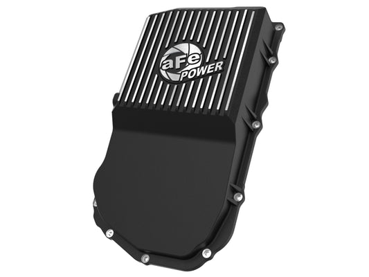 aFe POWER 21-24 RAM 1550 TRX Pro Series Transmission Pan Black w/ Machined Fins