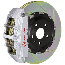 Load image into Gallery viewer, Brembo 08-14 C63 (Excl. Black Series) Fr GT BBK 6Pist Cast 380x34 2pc Rotor Slotted Type1-Silver