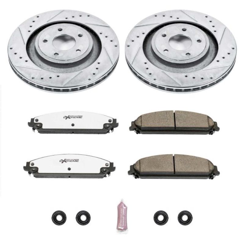 Power Stop 13-14 Chrysler 200 Front Z26 Street Warrior Brake Kit PowerStop