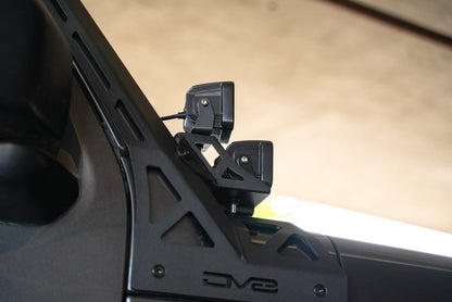 DV8 Offroad 2018+2025  Jeep Wrangler JLO A Pillar Dual Light Pod Mounts LBJL-11.