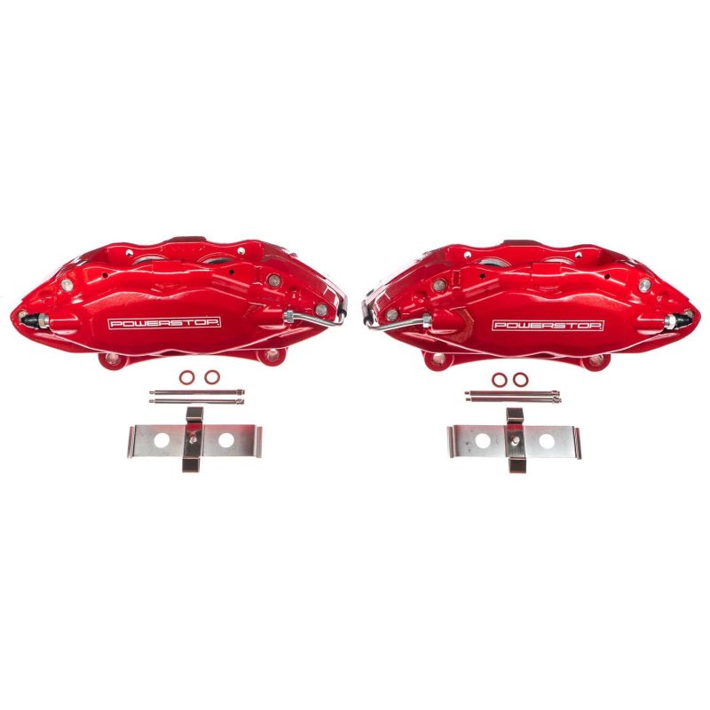Power Stop 07-14 Ford Mustang Front Red Calipers w/o Brackets - Pair PowerStop