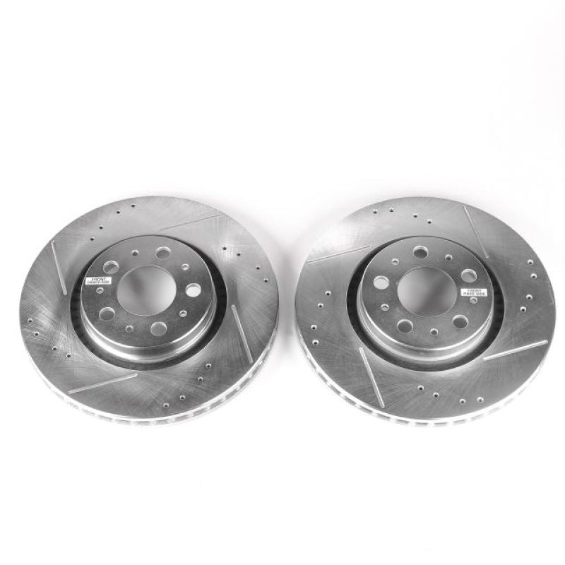 Power Stop 01-09 Volvo S60 Front Evolution Drilled & Slotted Rotors - Pair PowerStop