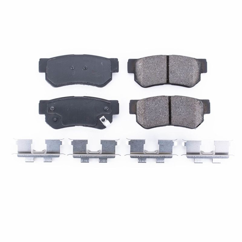 Power Stop 06-09 Hyundai Azera Rear Z17 Evolution Ceramic Brake Pads w/Hardware PowerStop