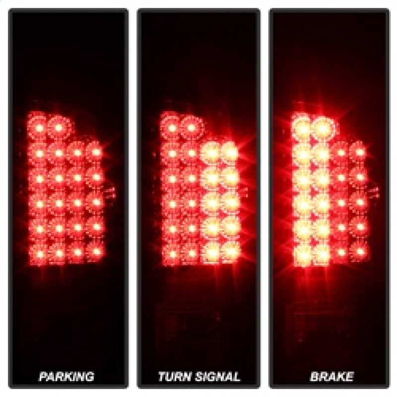 Xtune Dodge Ram 02-06 1500 / Ram 2500/3500 03-06 LED Tail Light Red Clear ALT-JH-DR02-LED-RC SPYDER