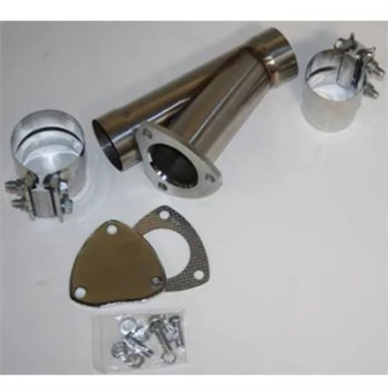Granatelli 3.5in Stainless Steel Manual Exhaust Cutout Kit w/Slip Fit/Band Clamp Granatelli Motor Sports