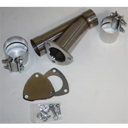 Granatelli 2.25in Stainless Steel Manual Exhaust Cutout Kit w/Slip Fit/Band Clamp Granatelli Motor Sports