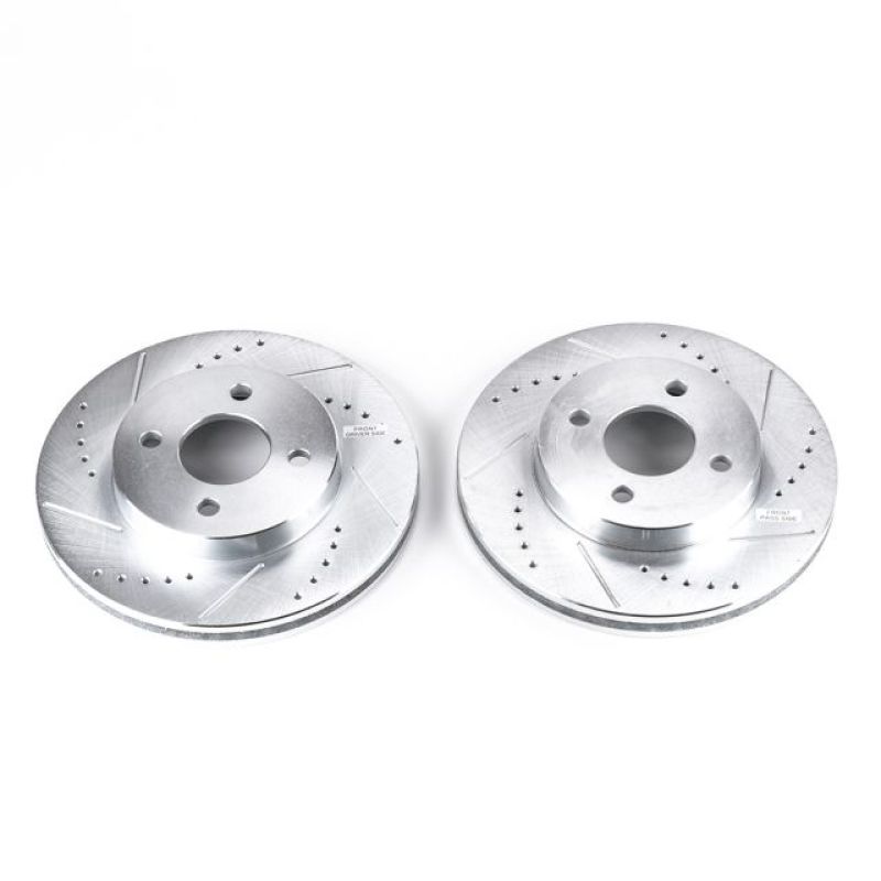 Power Stop 05-10 Chevrolet Cobalt Front Evolution Drilled & Slotted Rotors - Pair PowerStop
