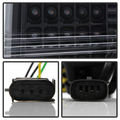 Spyder Ford F150 13-14 Xenon Model Only Light Bar Projector Headlights Blk PRO-YD-FF15013PL-SEQ-BK SPYDER