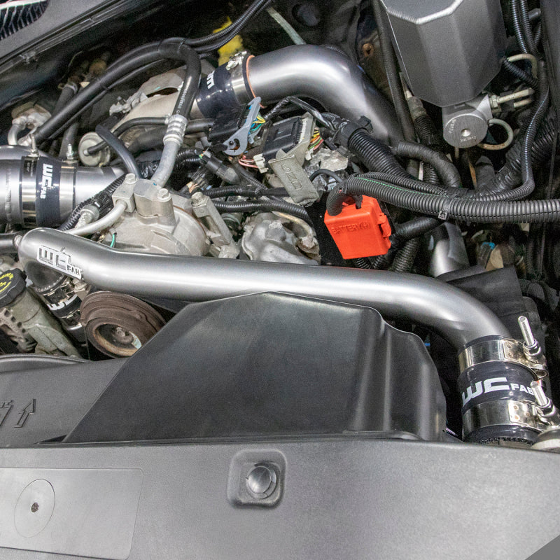 Wehrli 01-05 Chevrolet 6.6L LB7/LLY Duramax Thermostat Housing & Upper Coolant Pipe Kit - WCFab Grey - WCF100405-GRY