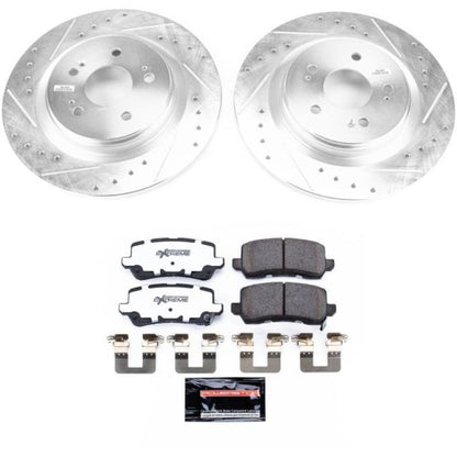 Power Stop 18-19 Honda Odyssey Rear Z26 Street Warrior Brake Kit PowerStop