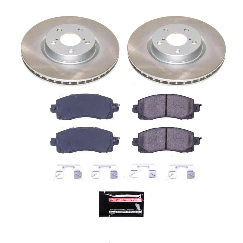 Power Stop 17-22 Subaru Impreza Front Semi-Coated Rotor Kit PowerStop