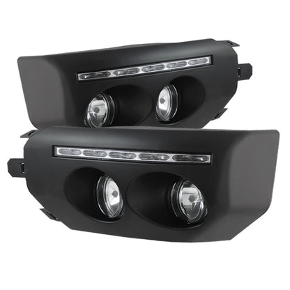 Spyder Toyota FJ Cruiser 07-14 Fog Lights With LED Daytime Running Lights w/swch Blk FL-DRL-TFJ07-BK SPYDER