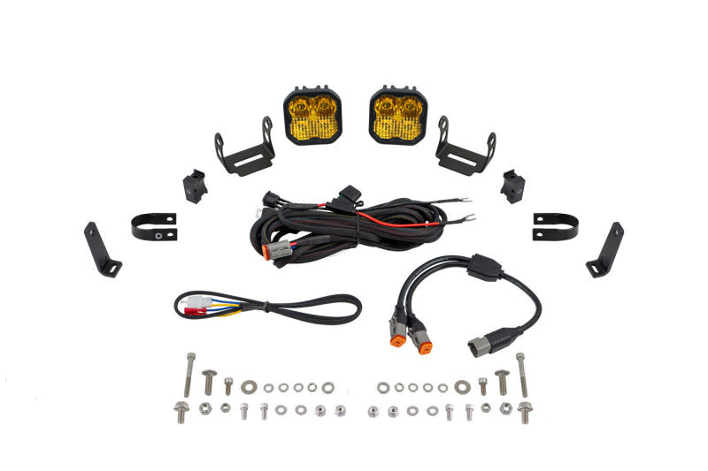 Diode Dynamics SS3 LED Bumper 1 1/4 In Roll Bar Kit Sport - Yellow Combo (Pair) Diode Dynamics
