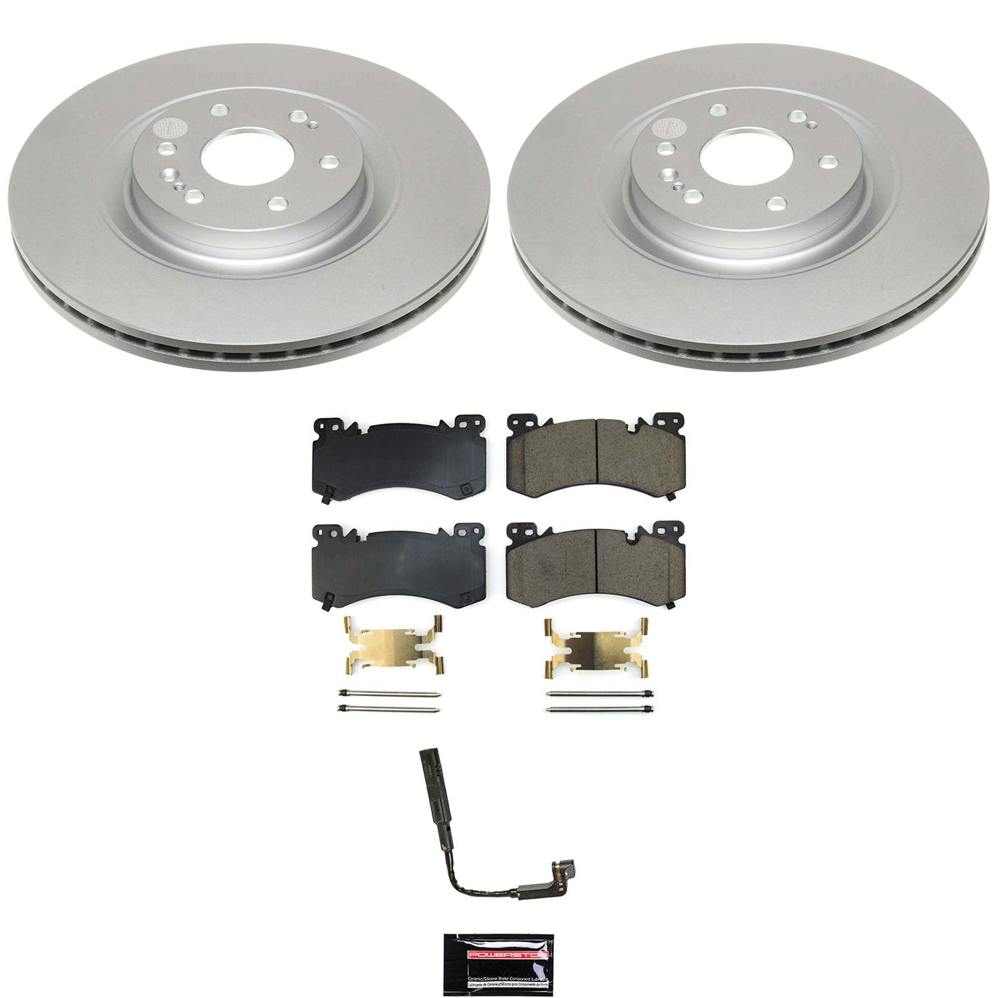 Power Stop 21-24 Chevrolet Tahoe Front Z17 Coated Brake Kit