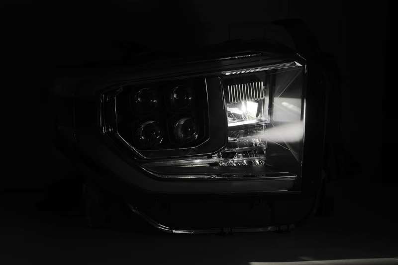 AlphaRex 880728 14-20 Toyota Tundra NOVA LED Projector Headlight Plank Style Alpha Black w/Activation Light