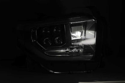 AlphaRex 880728 14-20 Toyota Tundra NOVA LED Projector Headlight Plank Style Alpha Black w/Activation Light