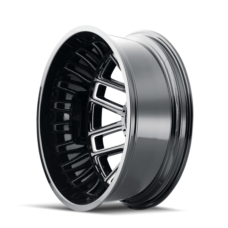 Mayhem 8107D Cogent Dually 17x6.5 / 8x165.1 BP / -142mm Offset / 121.3mm Hub Gloss Black Wheel