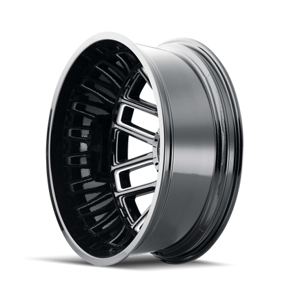 Mayhem 8107D Cogent Dually 17x6.5 / 8x165.1 BP / -142mm Offset / 121.3mm Hub Gloss Black Wheel