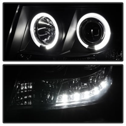 Spyder Chevy Suburban 1500 07-14 Projector Headlights LED Halo LED Blk Smke PRO-YD-CSUB07-HL-BSM SPYDER
