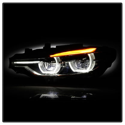 Spyder BMW F30 3 Series 4Dr LED Projector Headlights Chrome PRO-JH-BF3012H-4D-LED-C SPYDER