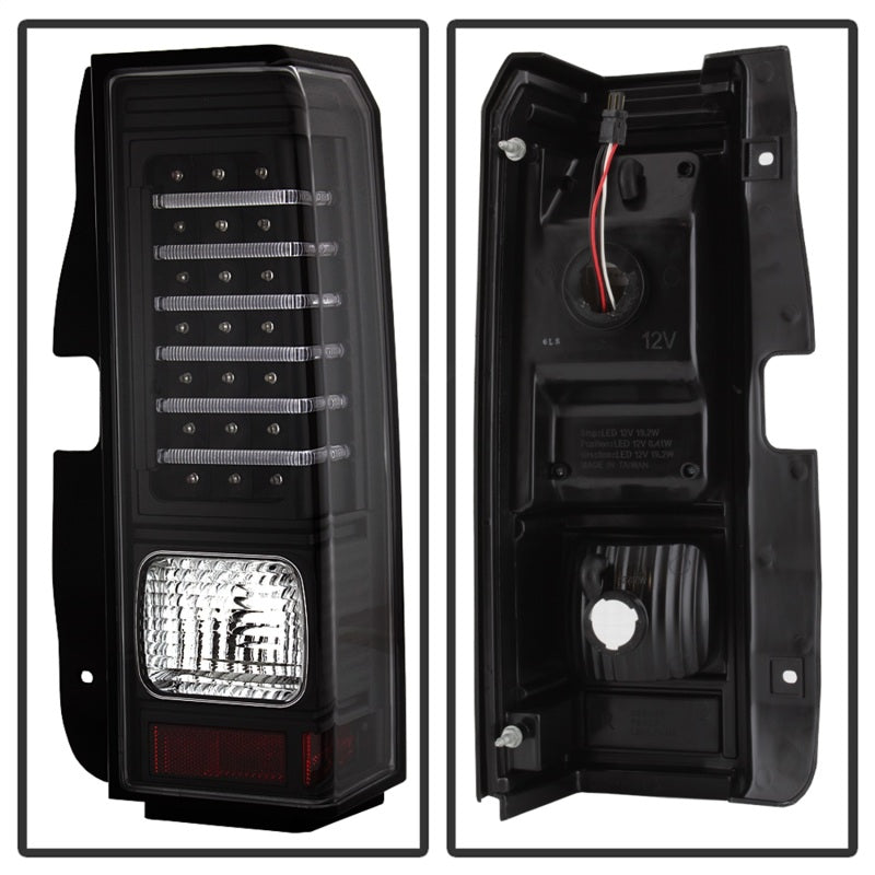 Xtune Hummer H3 06-09 ( Non H3T ) LED Tail Lights Black ALT-ON-HH306-LED-BK SPYDER