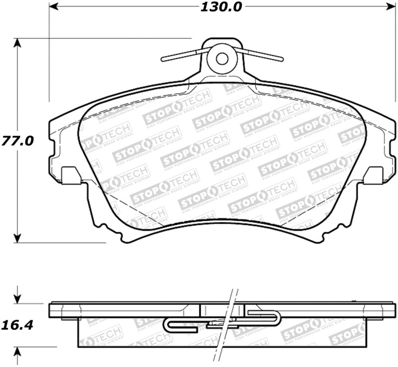 StopTech Premium Ceramic Brake Pads - 308.08370