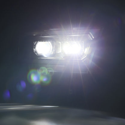 AlphaRex 880576 19-22 Dodge Ram 1500 LUXX LED Proj Headlights Black w/Seq Activation Light/Seq Signal/DRL