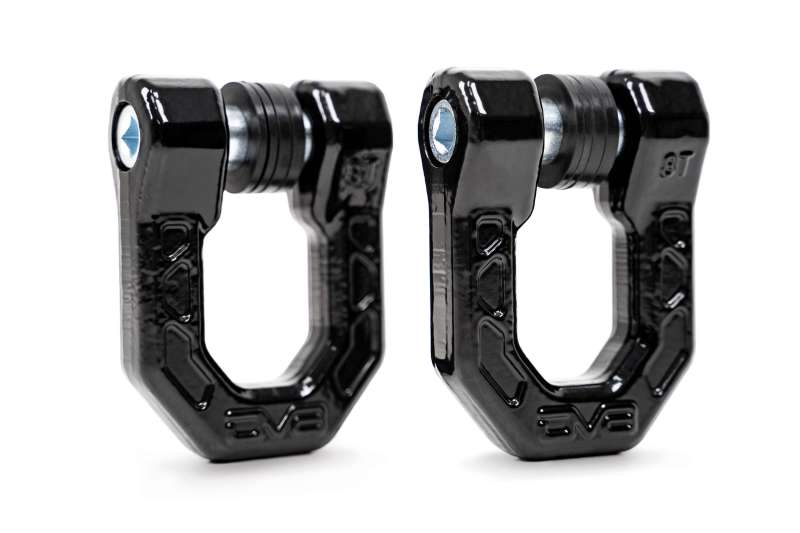 DV8 Offroad Elite Series D-Ring Shackles - Pair (Black) DV8 Offroad