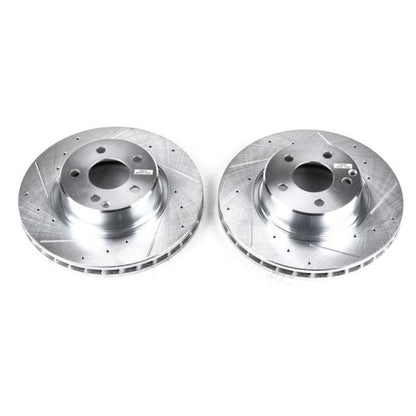 Power Stop 03-06 Mercedes-Benz CL500 Front Evolution Drilled & Slotted Rotors - Pair PowerStop