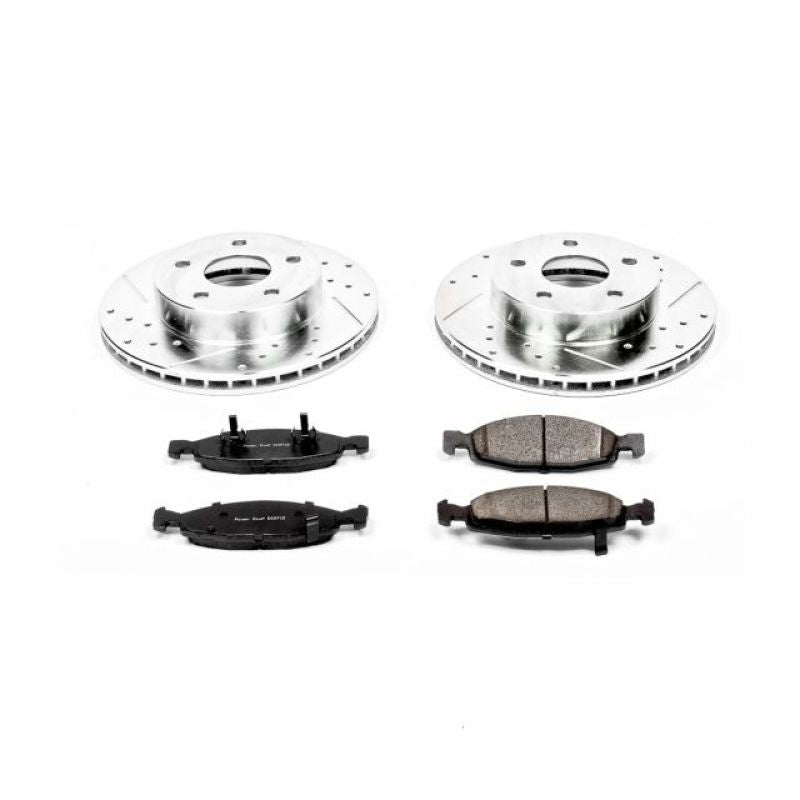 Power Stop 99-02 Jeep Grand Cherokee Front Z23 Evolution Sport Brake Kit PowerStop