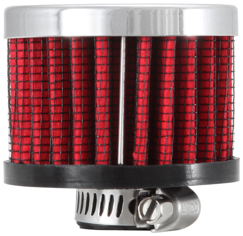 K&N Clamp On Rubber Base Crankcase Vent Filter 0.375in Flange ID x 2in OD x 1.5in Height K&N Engineering