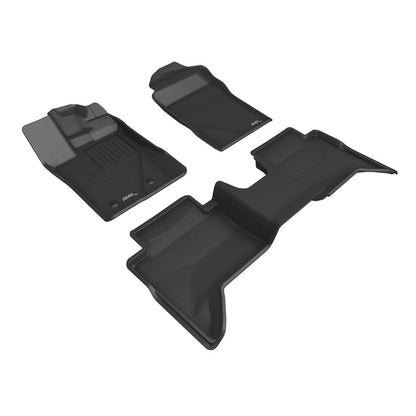 3D MAXpider KAGU 1st & 2nd Row Floor Mats for Ford Ranger SuperCrew 2024-2026 - L1FR16401509