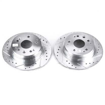 Power Stop 01-03 Acura CL Rear Evolution Drilled & Slotted Rotors - Pair PowerStop