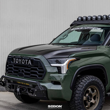 Seibon HD23TYTU-OE OEM-Style Carbon Fiber Hood for 2022–2025 Toyota Tundra & 2023–2025 Toyota Sequoia