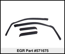 Load image into Gallery viewer, EGR 14+ Chev Silverado/GMC Sierra Dbl Cab In-Channel Window Visors - Set of 4 - Matte (571675) EGR