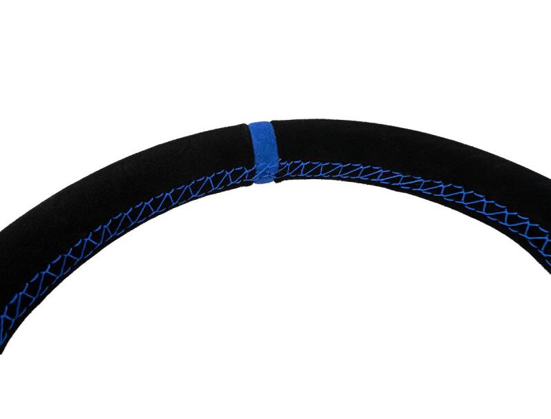 PRP Suede D-Shape Steering Wheel - Blue G251