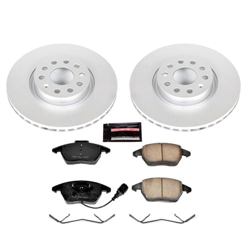 Power Stop 06-13 Audi A3 Front Z23 Evolution Sport Coated Brake Kit PowerStop